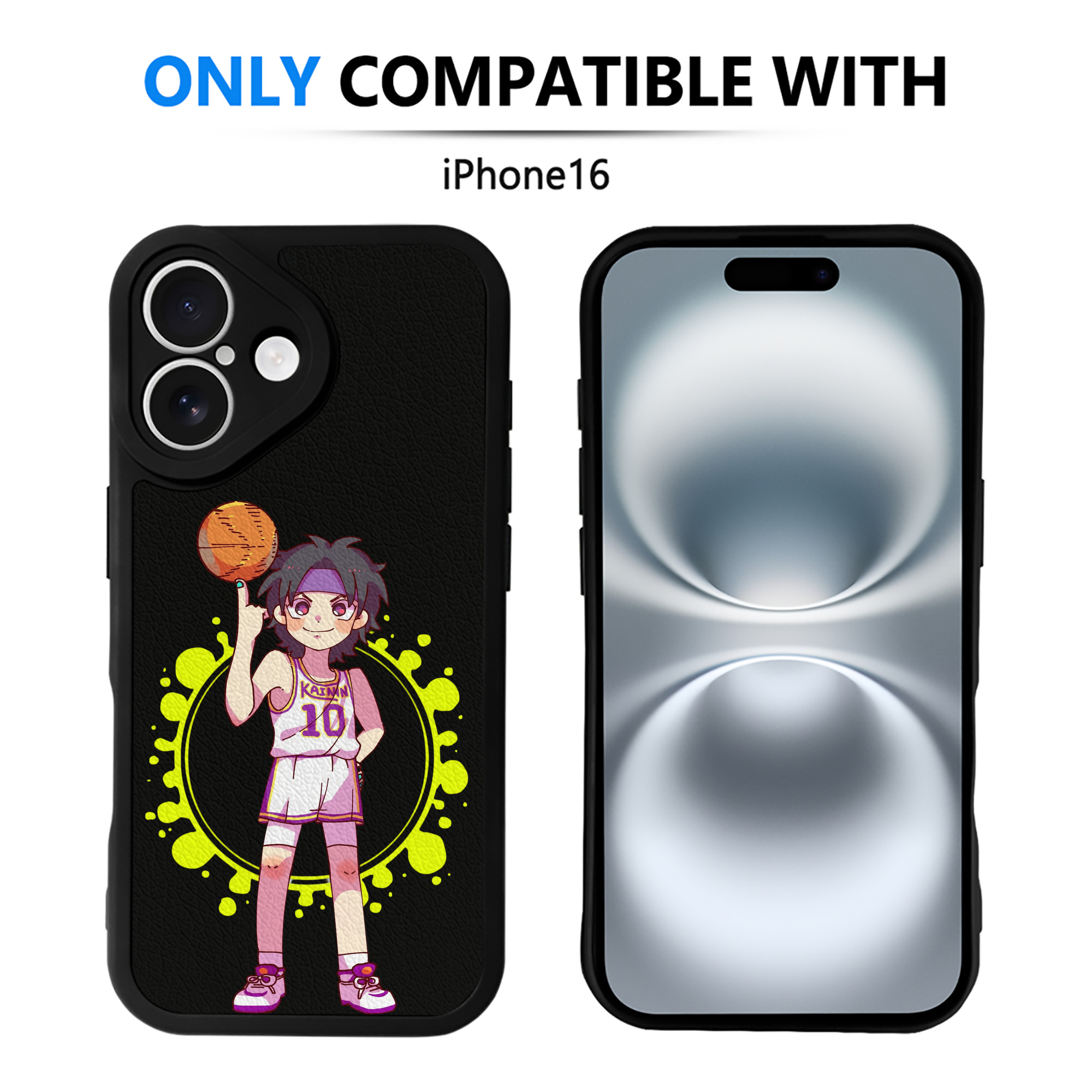 （画像用） SLAM DUNK／スラムダンク 【iPhone 16シリーズ対応】シリコンスマホケース（レザー調） 材質：シリコン